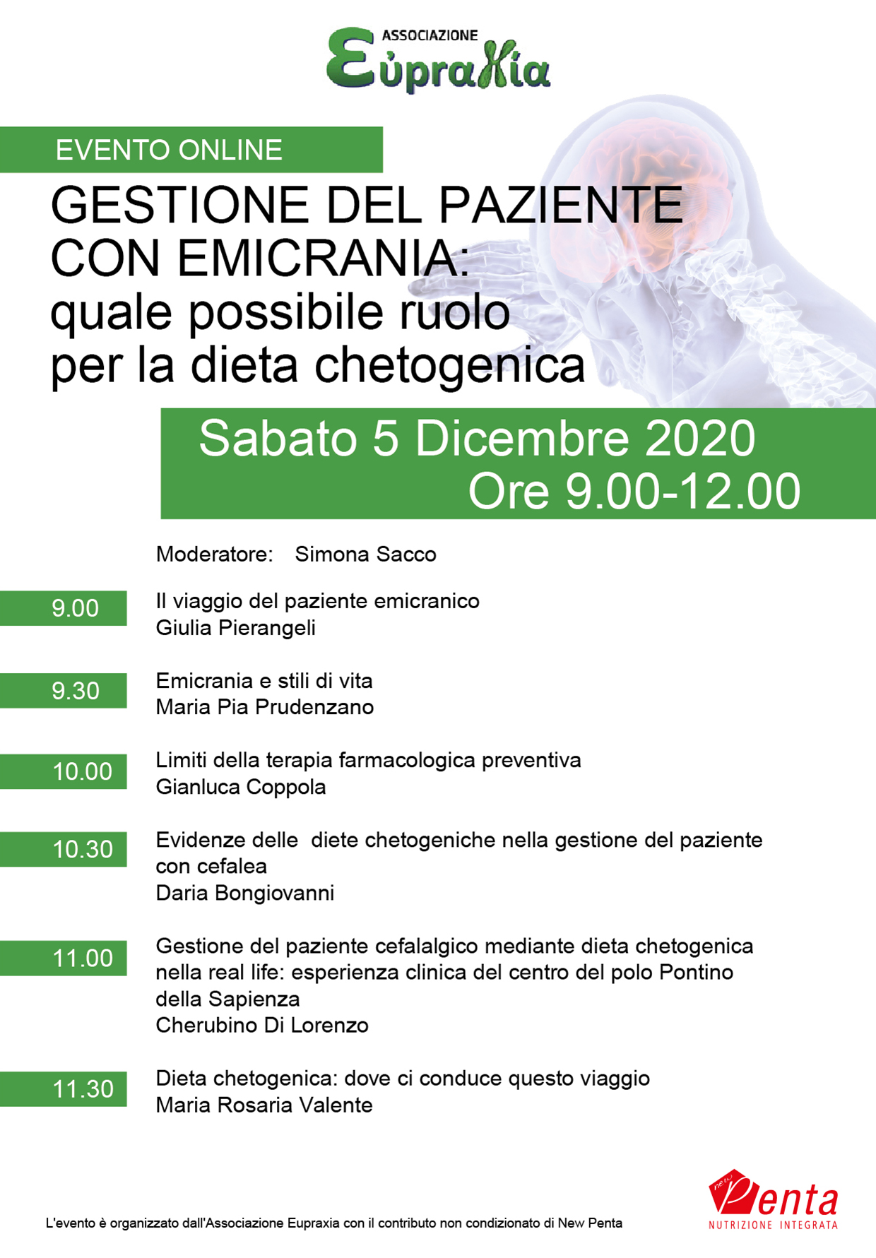 Featured image for “Gestione del paziente con Emicrania: quale possibile ruolo per la dieta chetogenica”